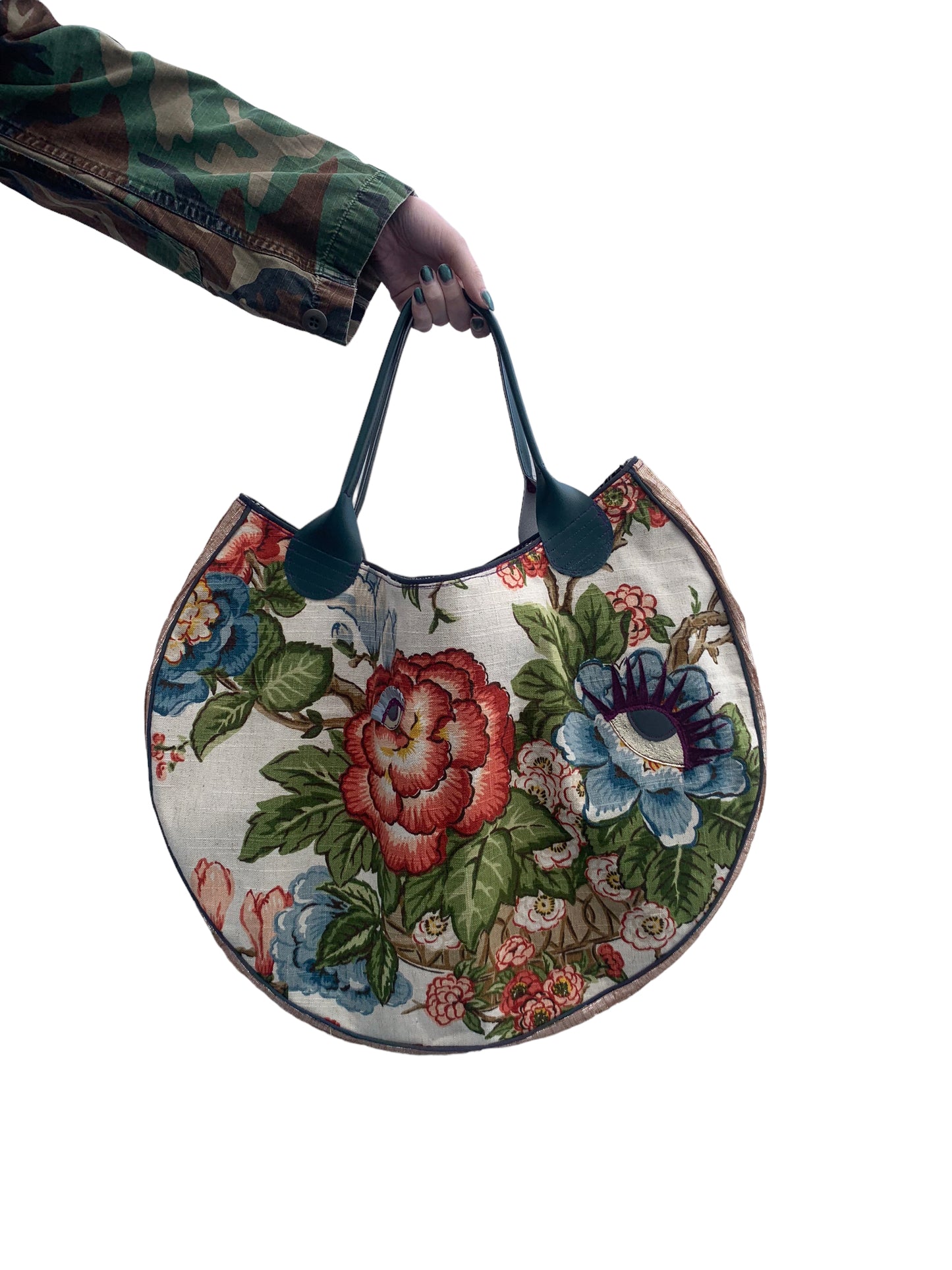 FLORAL GAZE SHOULDER BAG