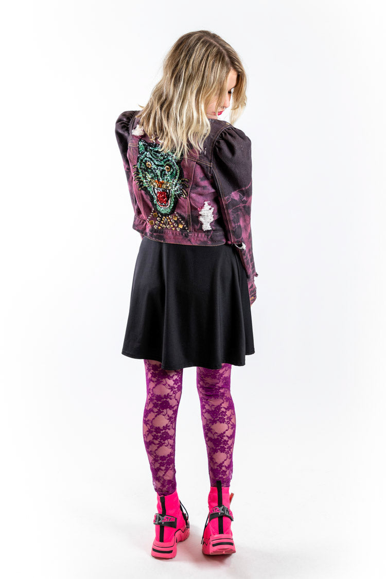 GREEN TIGER JEAN JACKET